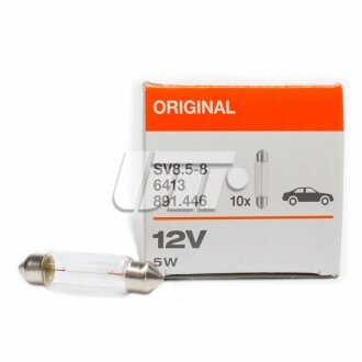 Автолампа Original C5W SV8,5-8 5 W прозрачная OSRAM 6413