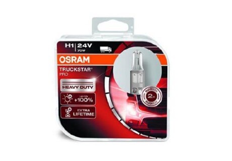 ЛАМПА H1 24V 70W P14.5s Box Truckstar PRO - знято з виробництва OSRAM 64155TSP-HCB