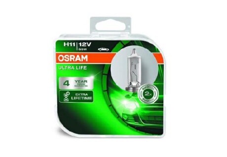 Автолампа 55W 12V PGJ19-2 H11 OSRAM 64211ULT-HCB