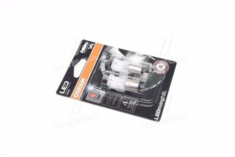 Лампа світлодіодна P21W RED LED 12V 2,5W BA15S LEDriving SL (2шт.) OSRAM 7506DRP-02B