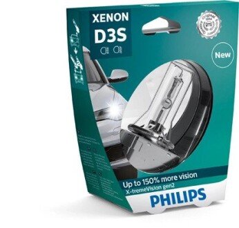 Лампа ксенонова D3S X-tremeVision 42В, 35Вт, PK32d-5 4800К PHILIPS 42403XV2S1