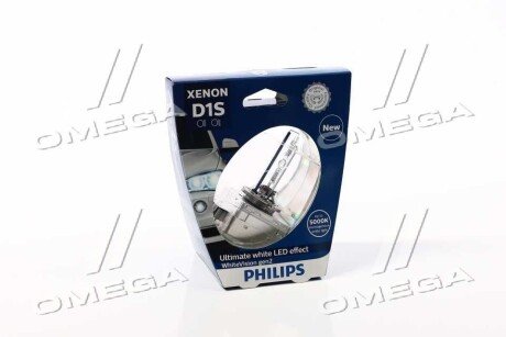 Лампа ксенонова D1S 85V 35W P32d-3 WhiteVision gen2 5000K PHILIPS 85415WHV2S1