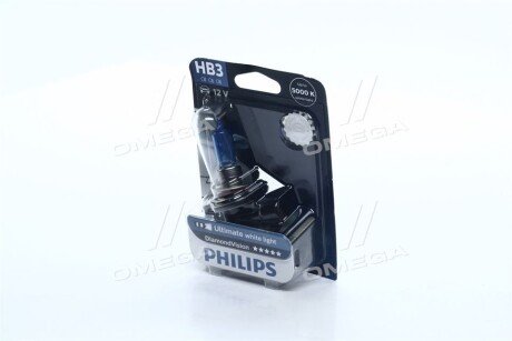 Лампа розжарювання HB3 12V 60W P20d Diamond Vision 5000K (blister 1шт) PHILIPS 9005DVB1