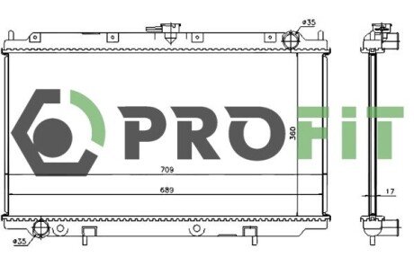 Радіатор охолоджування PROFIT 1740-0255