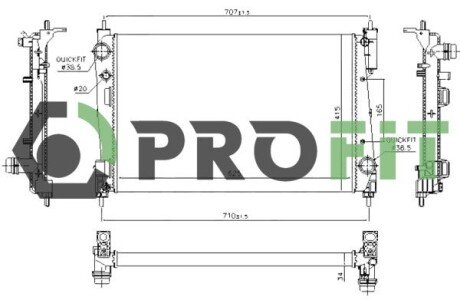 Радіатор охолоджування PROFIT 1740-0379
