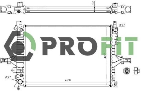 Радіатор охолоджування PROFIT 1740-0702