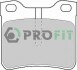 Колодки гальмівні дискові PROFIT 50001044C (фото 1)