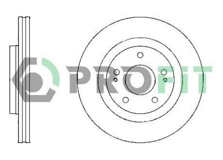 Диск гальмівний PROFIT 5010-1659