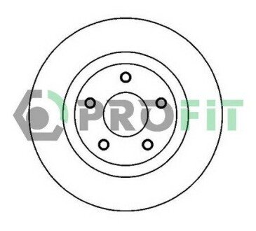 Диск гальмівний PROFIT 5010-2019