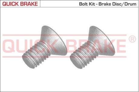 Болти кріплення гальм. дисків QUICK BRAKE 11669K (фото 1)