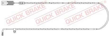 Датчик зносу гальмівних колодок (передніх) Land Rover Range Rover III 3.6-5.0 D 4x4 05-12 QUICK BRAKE WS 0263 A
