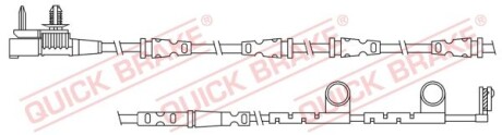 Датчик зносу гальмівних колодок (передніх) Land Rover Range Rover IV 3.0-5.0 D 12- QUICK BRAKE WS 0330 A