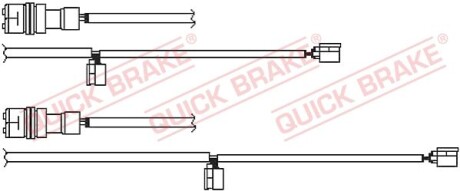 Датчик зносу гальмівних колодок QUICK BRAKE WS0351A