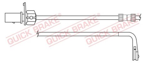 Датчик зносу гальмівних колодок QUICK BRAKE WS0391A