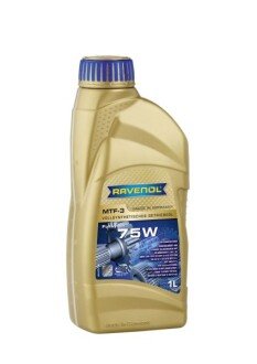 Трансмиссионное масло MTF-3 75W синтетическое 1 л RAVENOL 1221104001