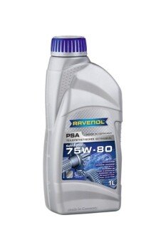 Трансмиссионное масло PSA GL-4+ 75W-80 полусинтетическое 1 л RAVENOL 1222100001