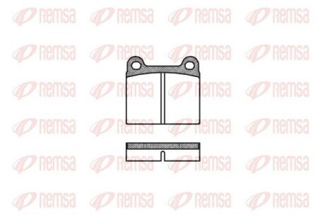Колодки гальмівні дискові REMSA 0006.00