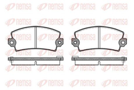 Колодки гальмівні дискові REMSA 0021.06 (фото 1)