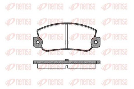 Колодки гальмівні дискові REMSA 0025.30