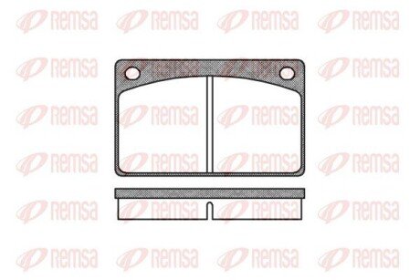 Колодки гальмівні дискові REMSA 0042.00