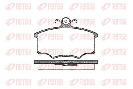 Колодки гальмівні дискові REMSA 0046.20