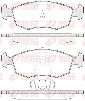 Гальмівні колодки передн. FIAT STRADA пікап 1.3 D 10- REMSA 0172.35