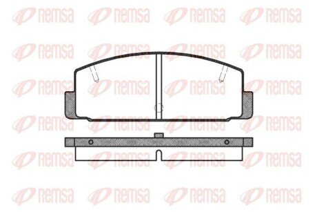 Колодки гальмівні дискові REMSA 0179.10