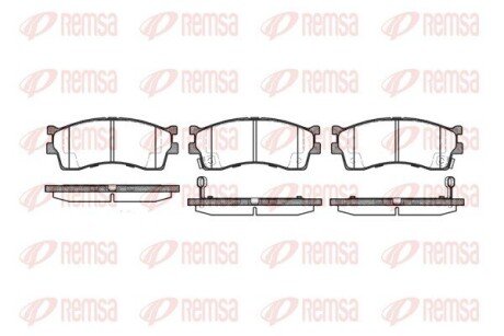 KIA колодки гальмівні передні Cerato 04-, Rio -05. REMSA 0415.32