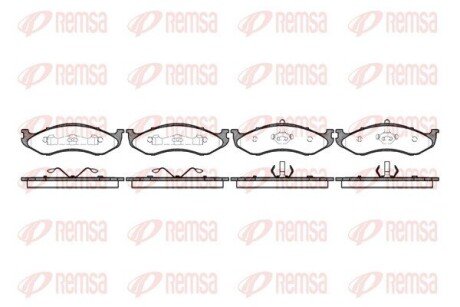 Колодки гальмівні дискові REMSA 0467.20