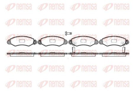 Колодки гальмівні дискові REMSA 0702.02