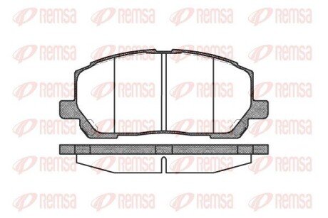 Колодки гальмівні дискові REMSA 0855.00