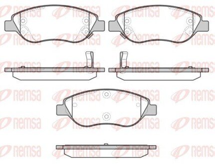 Колодки гальмівні дискові REMSA 0860.12