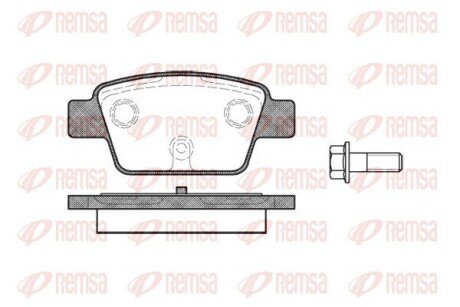 FIAT гальмівні колодки задні STILO, BRAVO 1.2 16V-2.4 20V 01- REMSA 0861.00