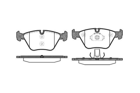 BMW гальмівні колодки перед. 2,5/3,0: E46, X3(E83) REMSA 0963.00