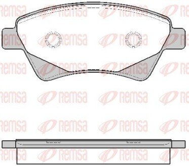 Колодки гальмівні дискові REMSA 0976.20