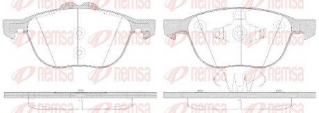 Колодки гальмівні дискові REMSA 1082.50