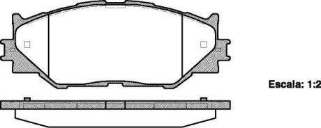 LEXUS колодки гальмівні передні IS 250 05-. REMSA 1201.00