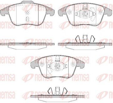 Колодки гальмівні дискові REMSA 1249.50