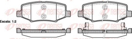 Колодки гальмівні дискові REMSA 1264.02