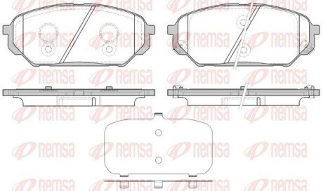 Колодки гальмівні дискові REMSA 1322.12