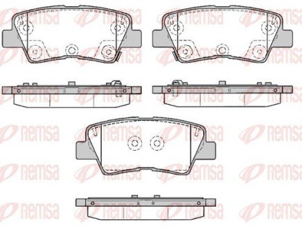 Колодки гальмівні дискові (комплект 4 шт) REMSA 1362.85