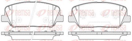 Колодки гальмівні дискові REMSA 1398.12