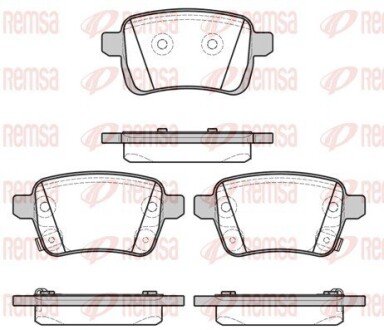 Колодки гальмівні дискові REMSA 1450.22