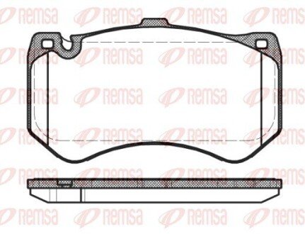 DB Гальм колодки передн. E-CLASS T-Model (S212) E 63 AMG (212.277) 09-11 REMSA 1455.00