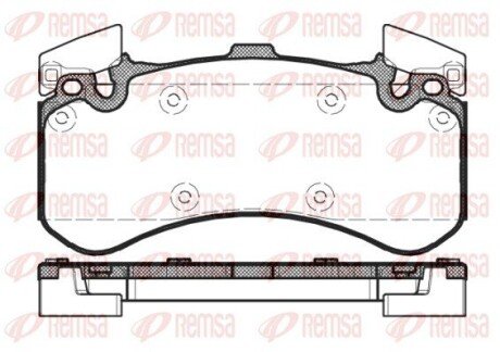 Колодки гальмівні дискові REMSA 1463.00