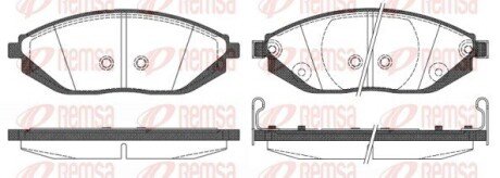 Колодки гальмівні дискові REMSA 1472.02