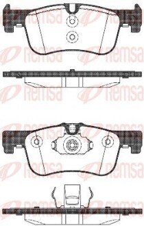 Колодки гальмівні дискові REMSA 1478.10