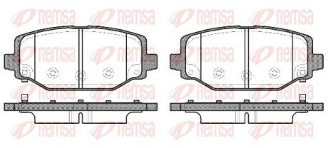 Колодки гальмівні дискові REMSA 1483.04