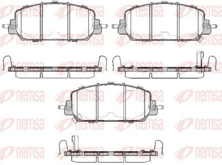 Колодки гальмівні дискові REMSA 1508.22