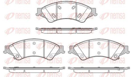 Колодки гальмівні дискові REMSA 1524.02